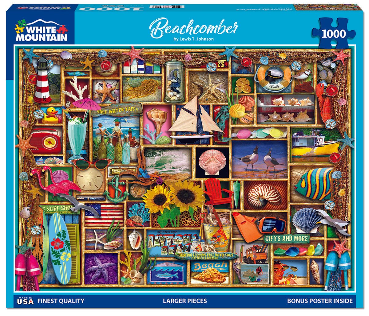 1000 Piece Jigsaw Puzzle - Beach Comber (2087pz) – White Mountain