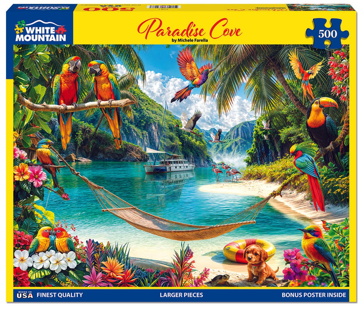 500 Piece Jigsaw Puzzle - Paradise Cove (2091pz) – White Mountain