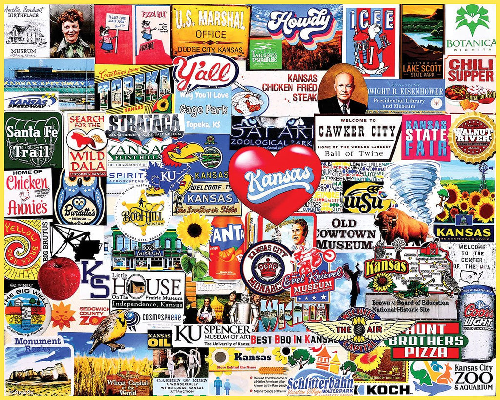 I Love Kansas (2114pz) - 1000 Piece Jigsaw Puzzle