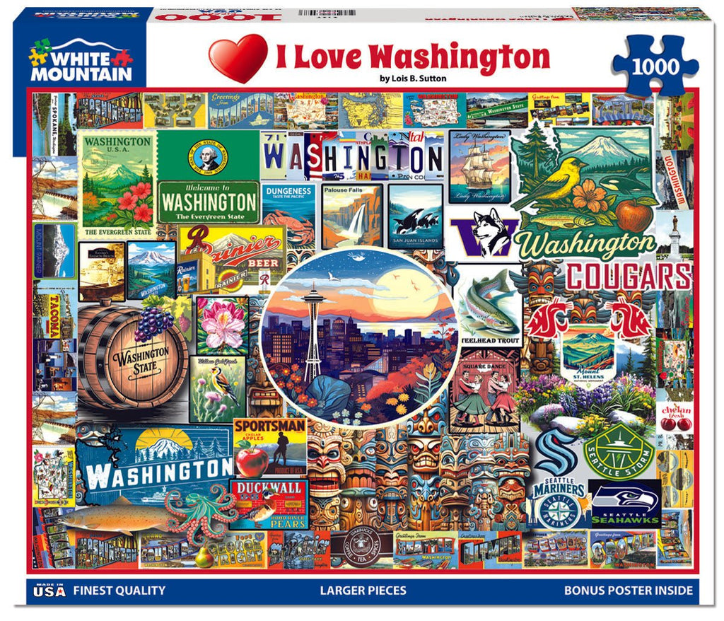 I Love Washington (2127pz) - 1000 Piece Jigsaw Puzzle