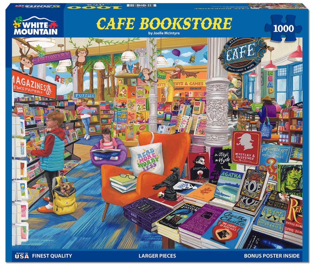 Cafe Bookstore (2128pz) - 1000 Piece Jigsaw Puzzle