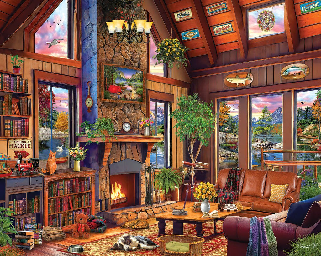 Wilderness Cabin (2134pz) - 1000 Piece Jigsaw Puzzle