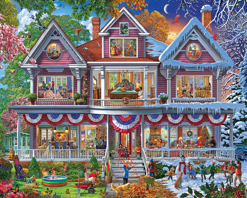 1000 Piece Jigsaw Puzzle - Four Season House (2138pz) – White