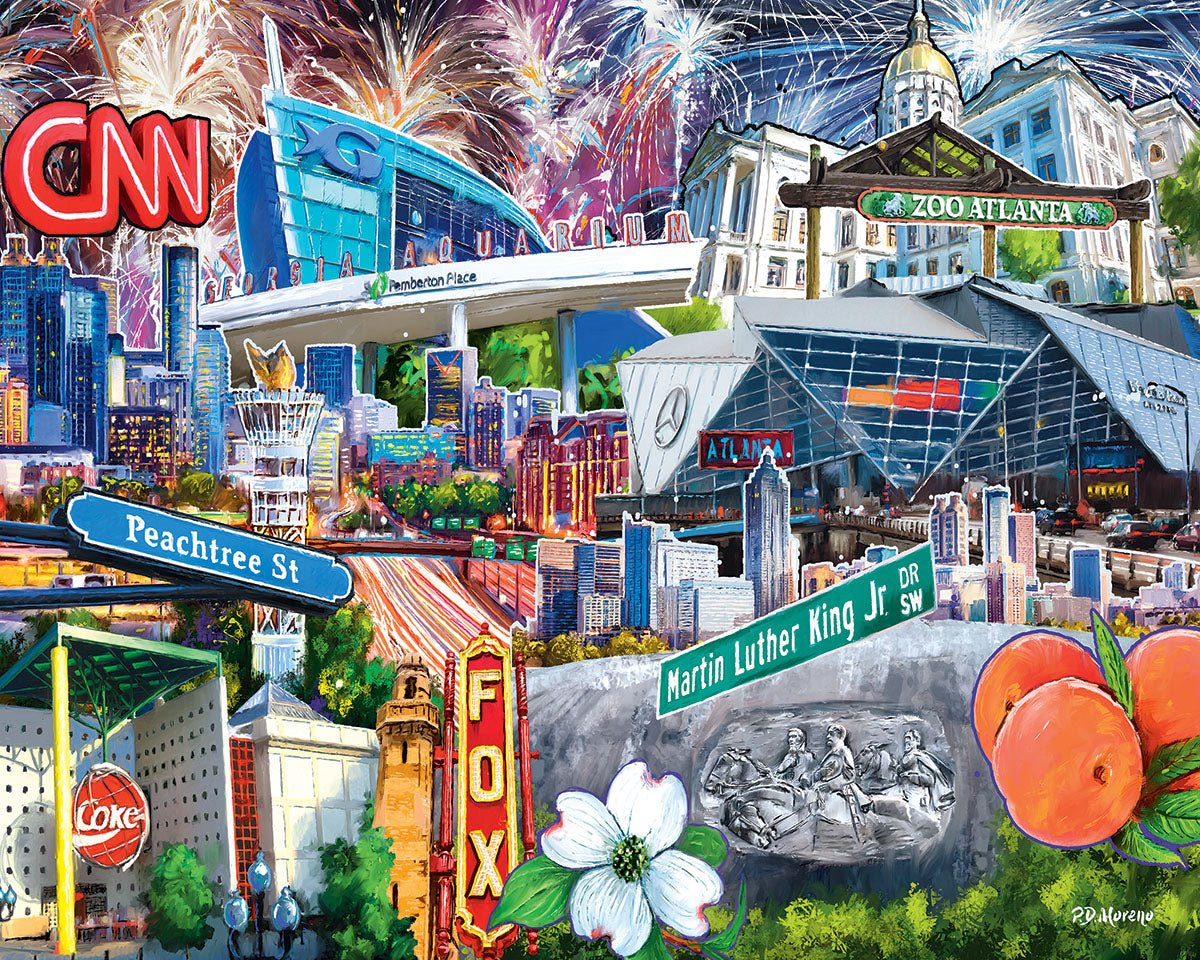1000 Piece Jigsaw Puzzle- I Love Atlanta (2143pz) – White Mountain