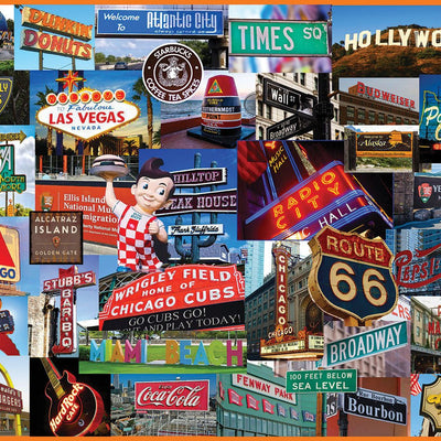 Signs Across America (2145pz) - 1000 Piece Jigsaw Puzzle