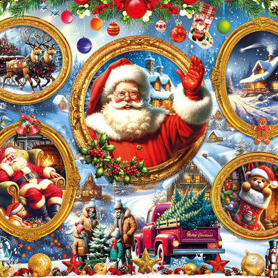 Christmas Frames (2146pz) - 500 Piece Jigsaw Puzzle