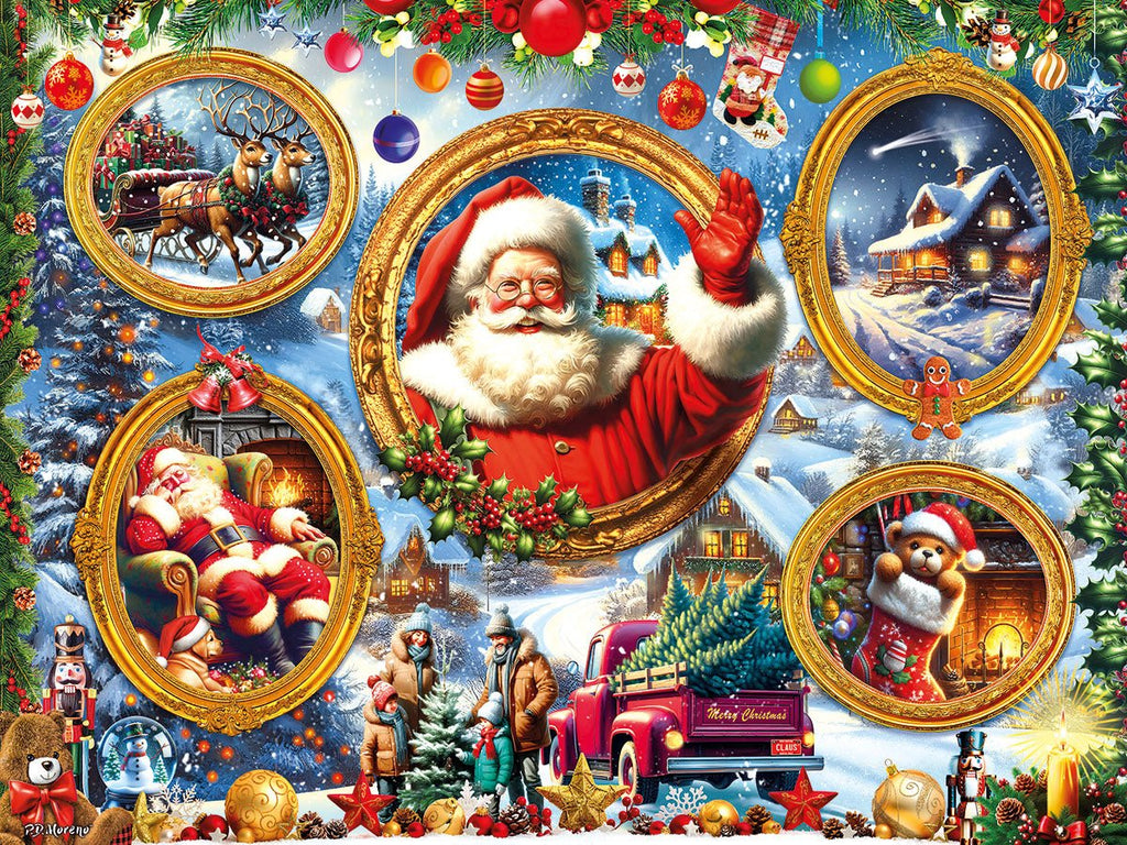 Christmas Frames (2146pz) - 500 Piece Jigsaw Puzzle