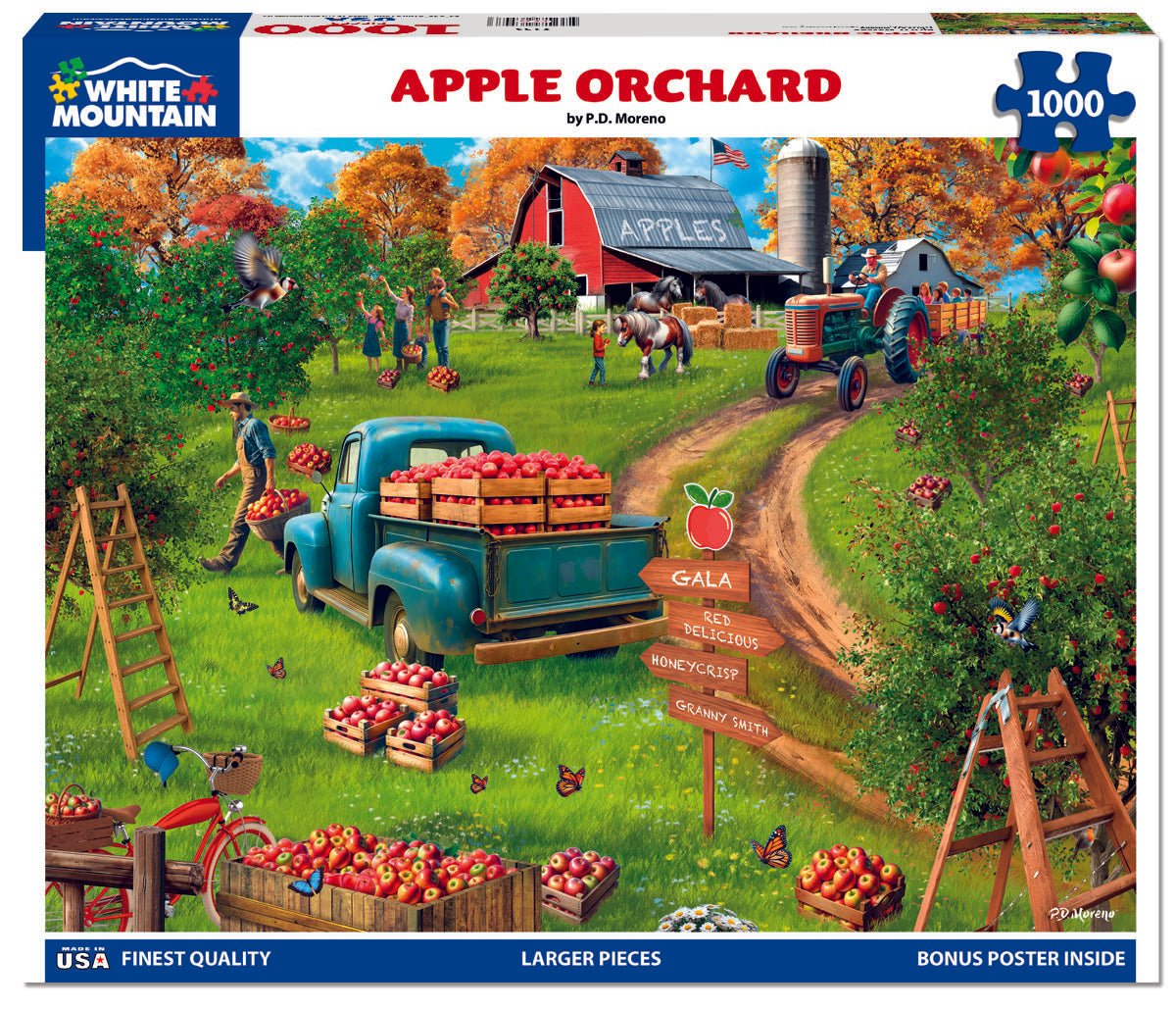1000 Piece Jigsaw Puzzle - Apple Orchard (2159pz) – White Mountain