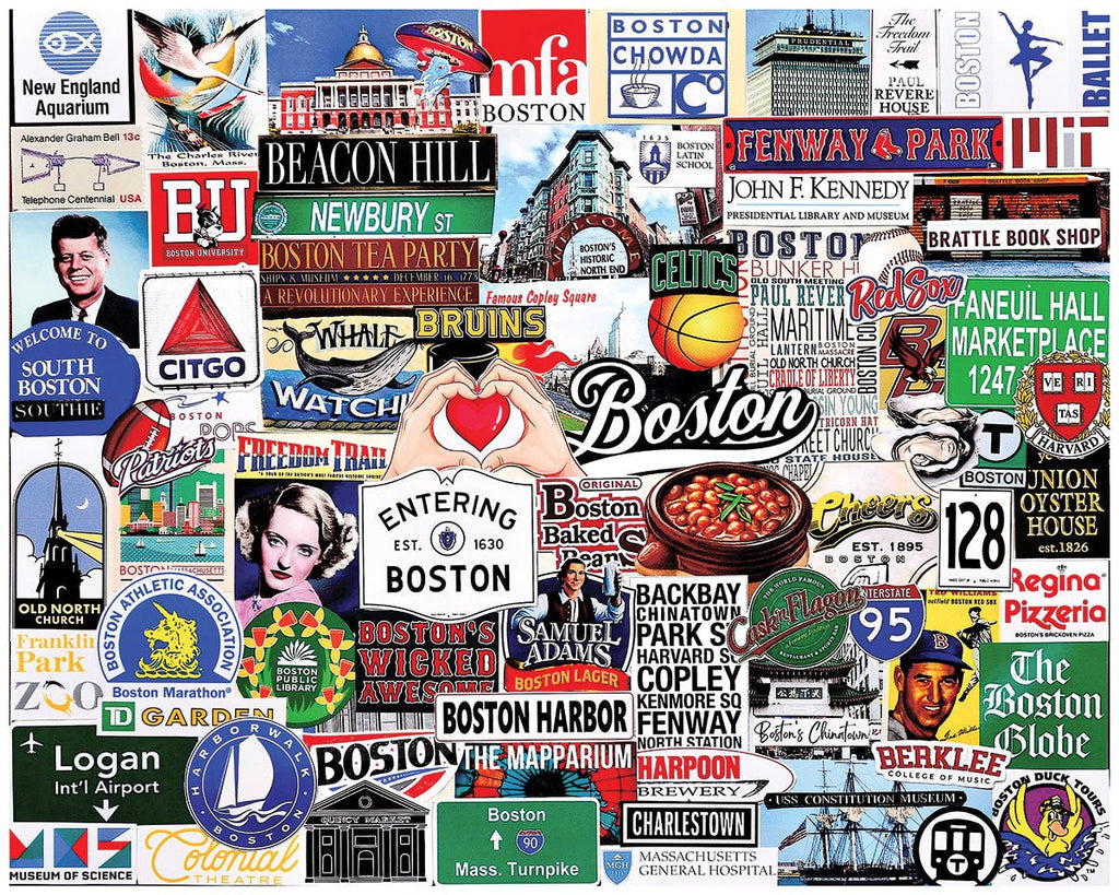 I Love Boston (2161pz) - 1000 Piece Jigsaw Puzzle