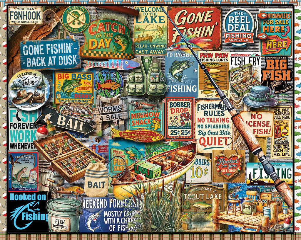 1000 Piece Jigsaw Puzzle - I Love Fishing (2169pz) – White