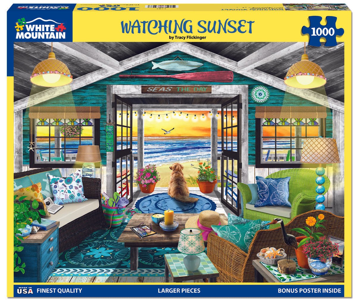 1000 Piece Jigsaw Puzzle - Watching Sunset (2197pz) – White