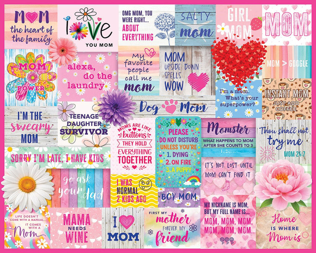 1000 Piece Jigsaw Puzzle - Mom Power (2199pz) – White Mountain Puzzles