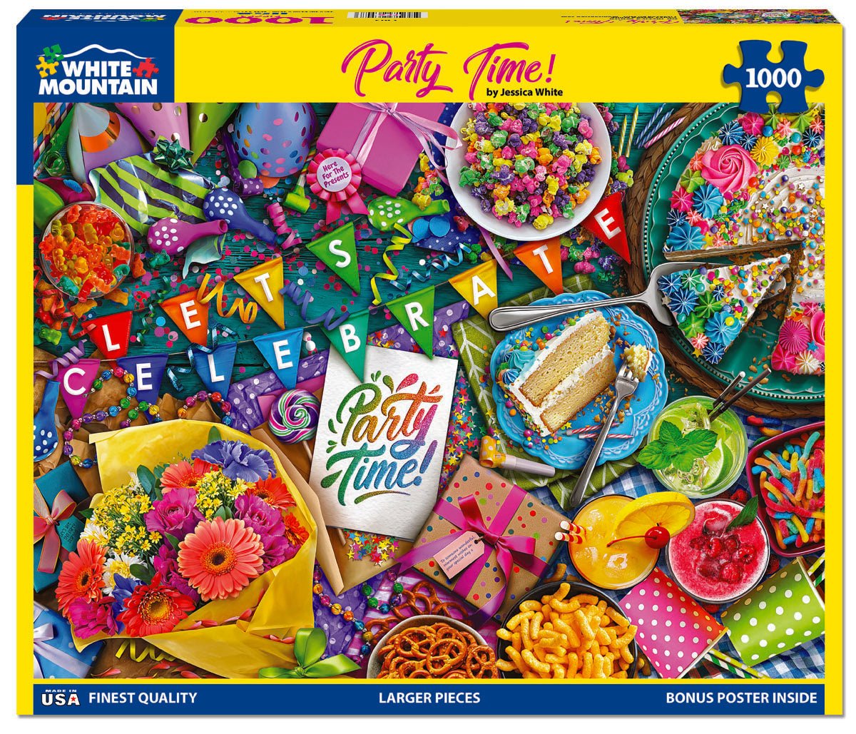 1000 Piece Jigsaw Puzzle - Party Time (2203pz) – White Mountain