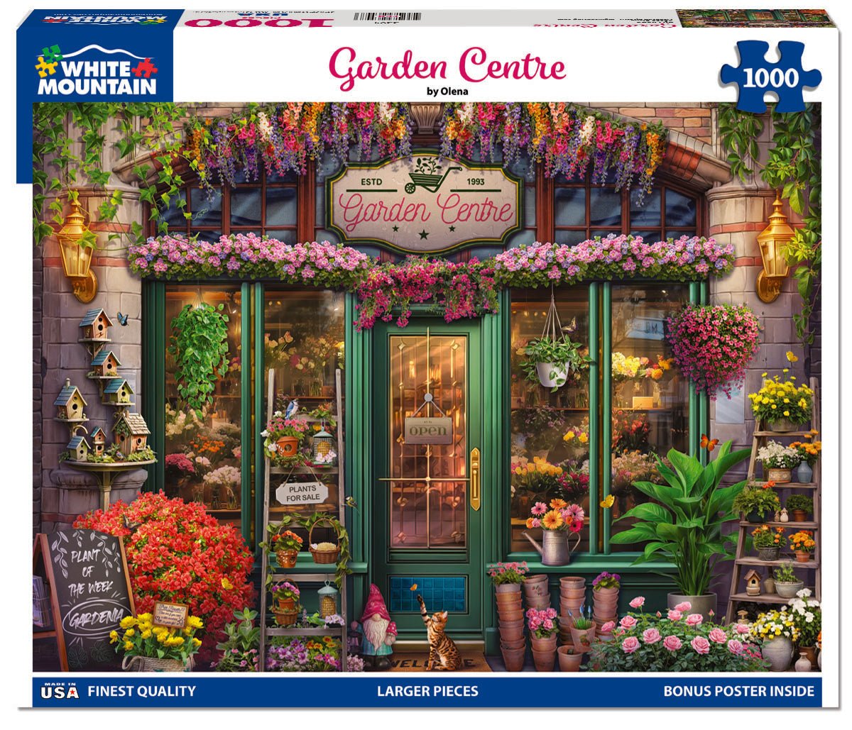 1000 Piece Jigsaw Puzzle - Garden Centre (2204pz) – White Mountain