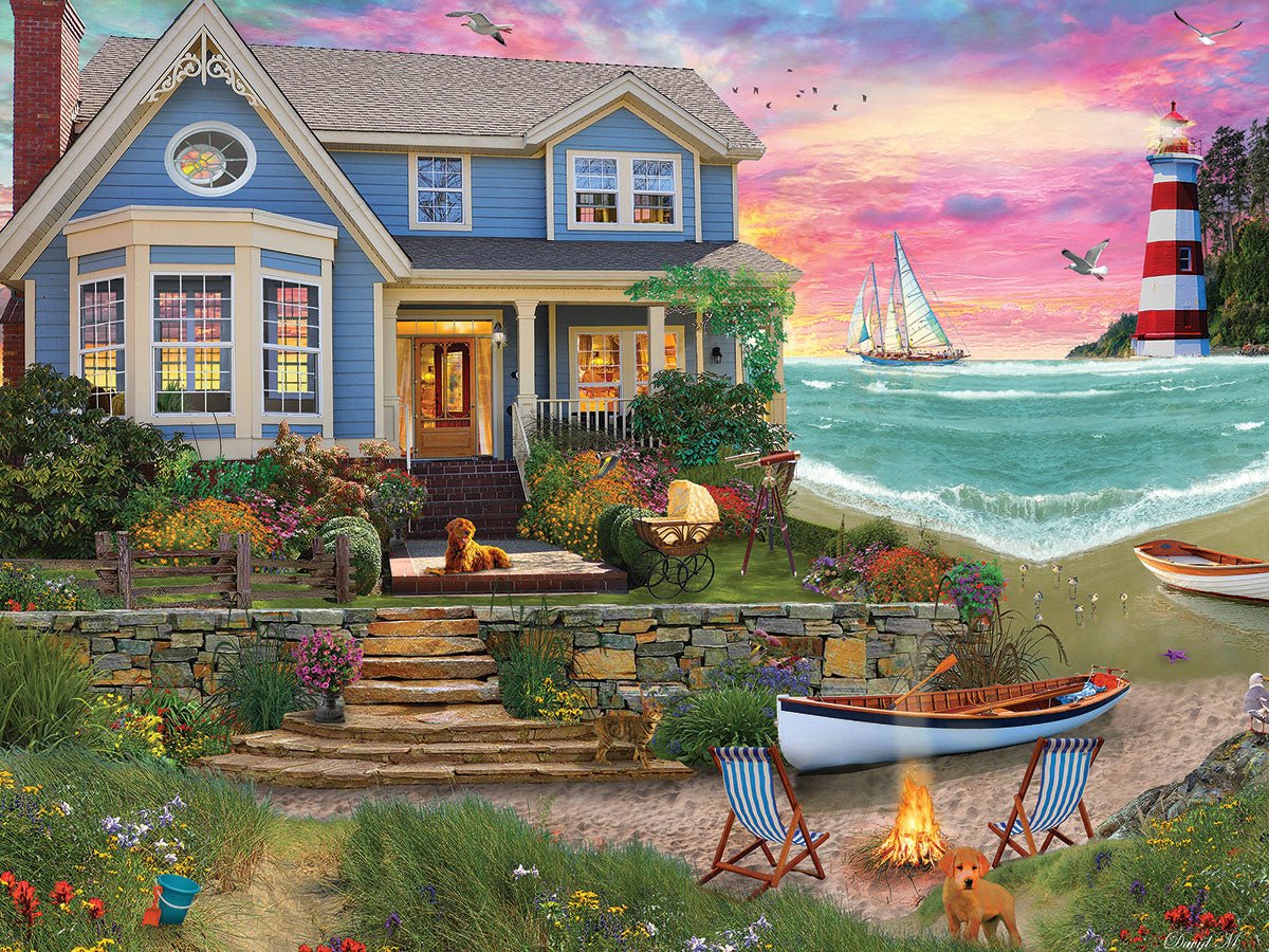500 Piece Jigsaw Puzzle - Heart Beach (2205pz) – White Mountain
