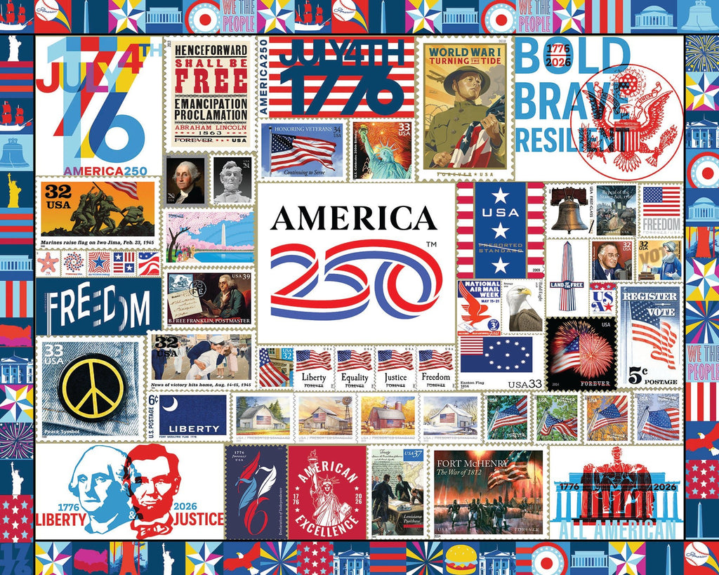 1000 Piece Jigsaw Puzzle - America 250 (2236pz) – White Mountain