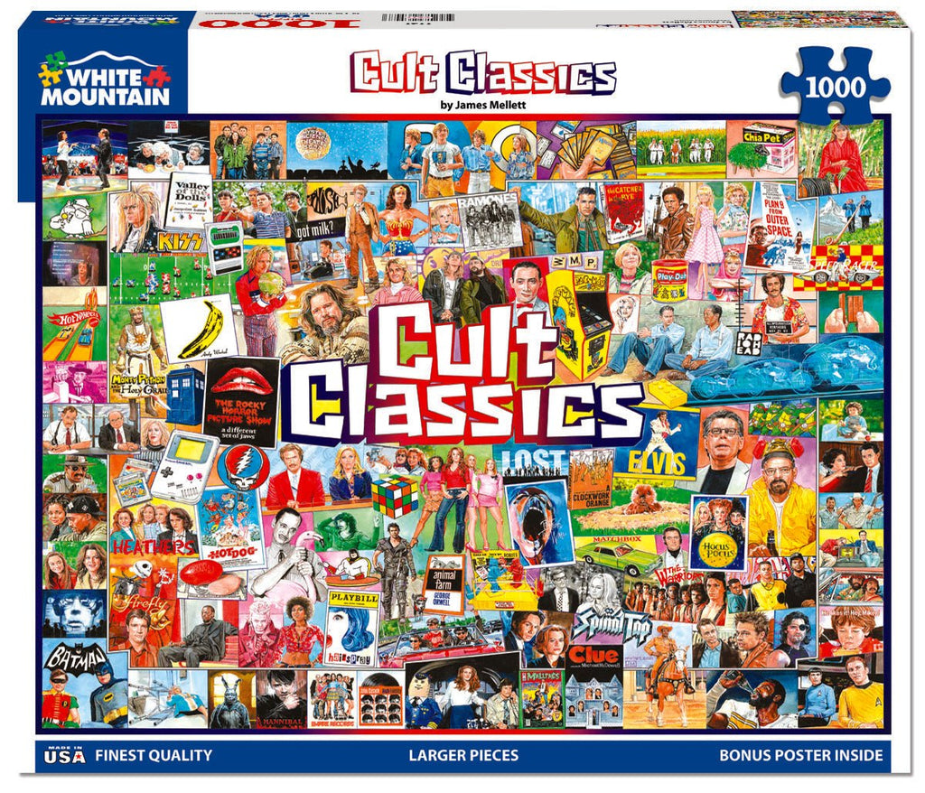 1000 Piece Jigsaw Puzzle - Cult Classics (2242pz) – White Mountain