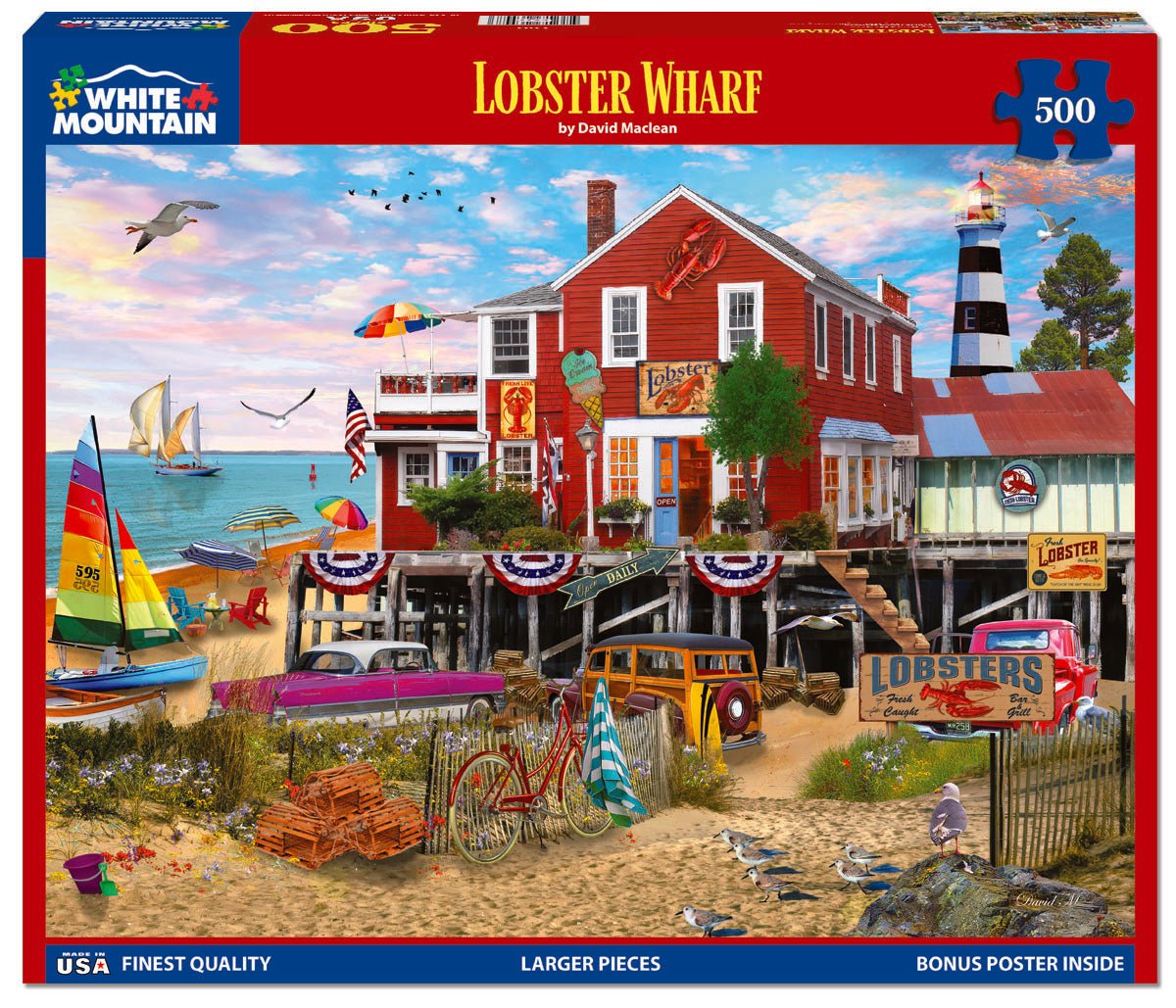 500 Piece Jigsaw Puzzle - Lobster Wharf (2262pz) – White Mountain