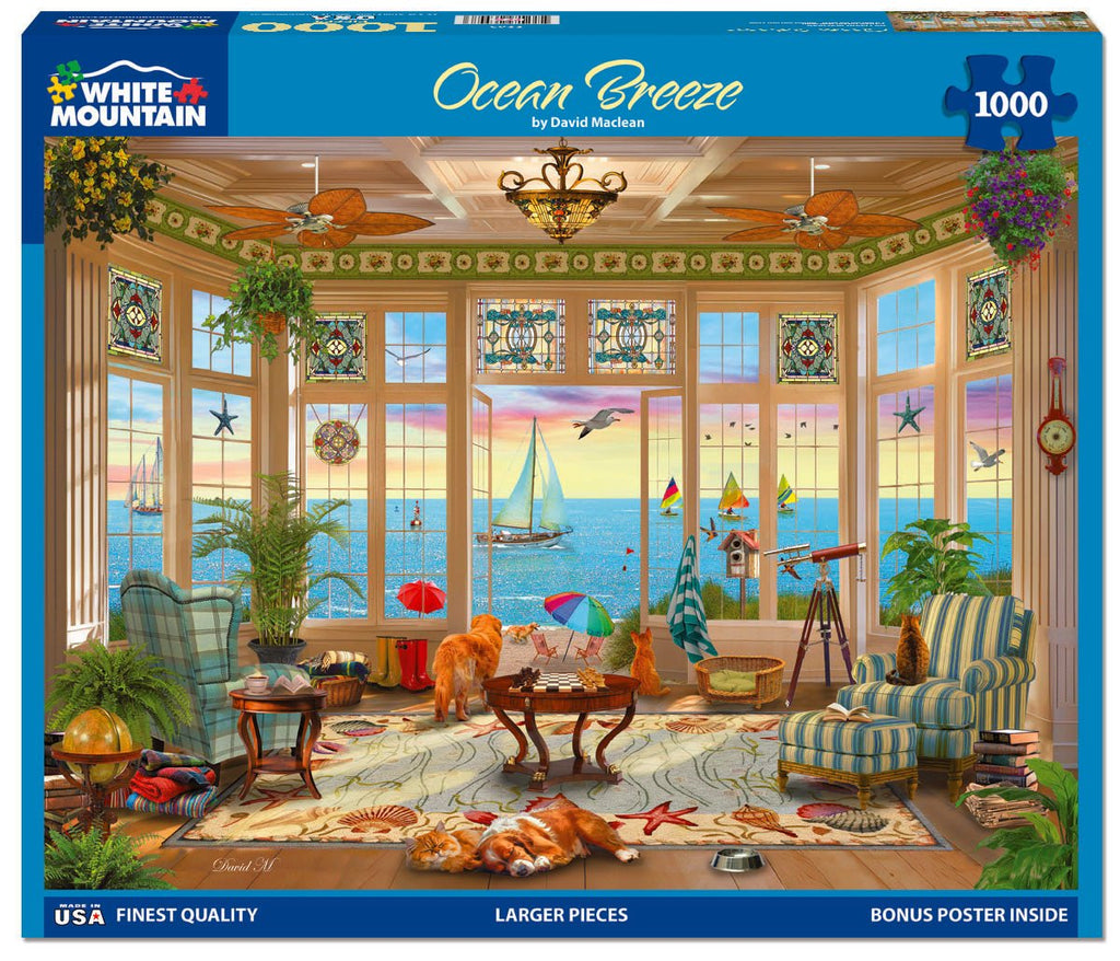 1000 Piece Jigsaw Puzzle - Ocean Breeze (2263pz) – White Mountain