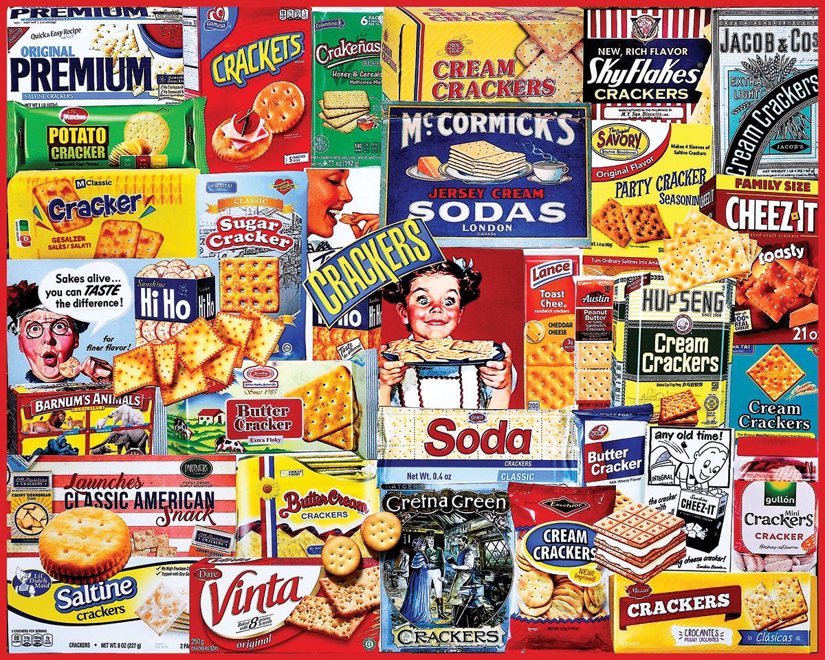 Cracker Puzz 1000 Piece Jigsaw Puzzle - I Love Crackers (2265pz) – White Mountain ...