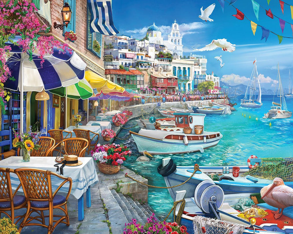 1000 Piece Jigsaw Puzzle - Sun Over The White Harbor (2267pz
