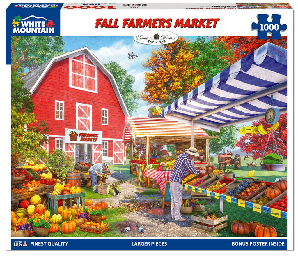 1000 Piece Jigsaw Puzzle - Fall Farmers Market (2268pz) – White