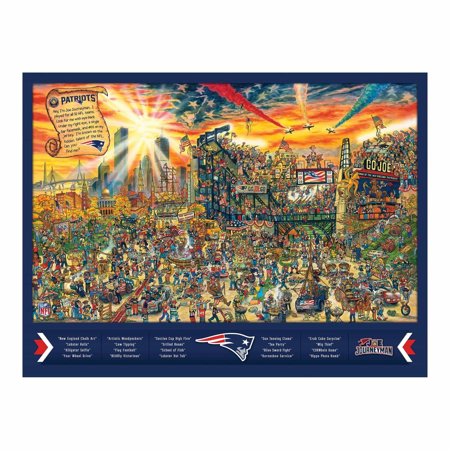 NE Patriots Puzzle - 500 Piece Jigsaw Puzzle – White Mountain Puzzles