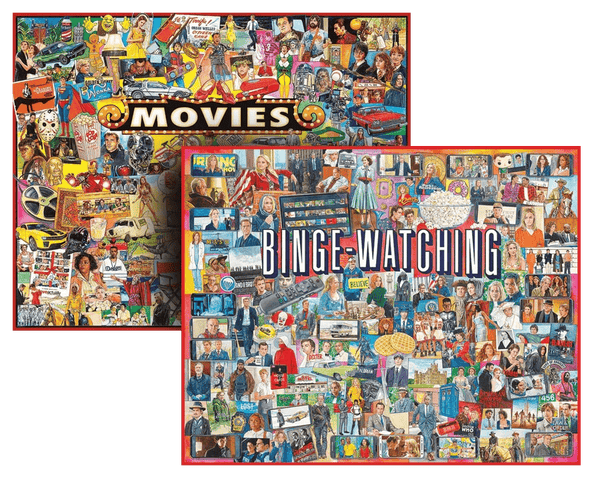Set of 2: Artist Jim Mellett- Pop Culture Bundle 1000 piece