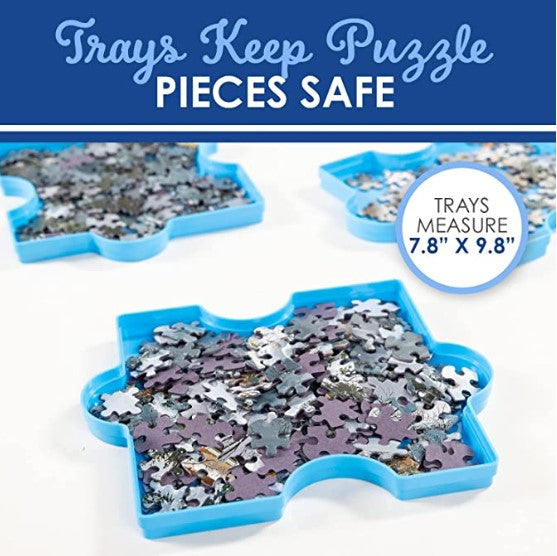 Stackable Puzzle Sorting Tray Set