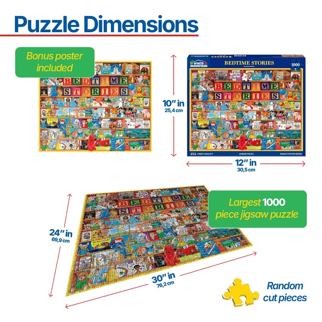 1000 Piece Jigsaw Puzzle - Bedtime Stories (2151pz) – White