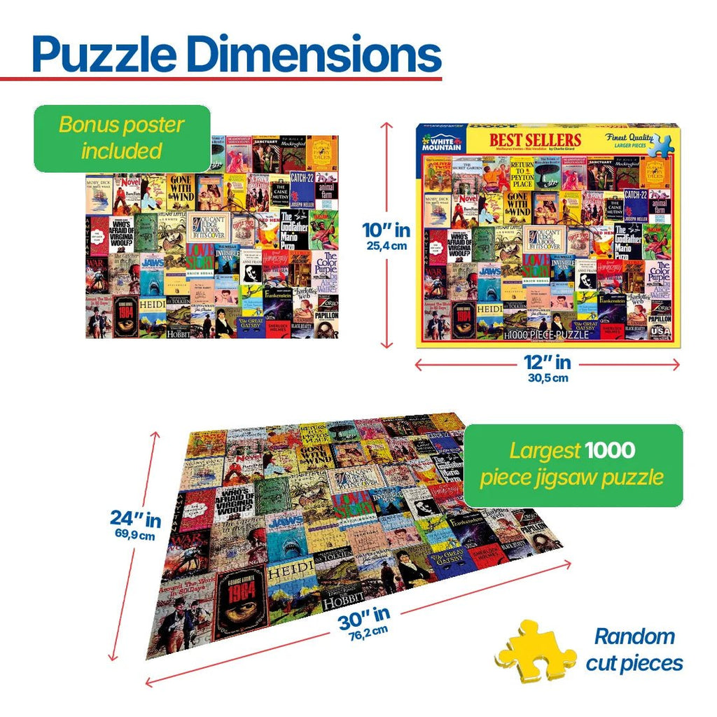 1000 Piece Jigsaw Puzzle - Best Sellers – White Mountain Puzzles