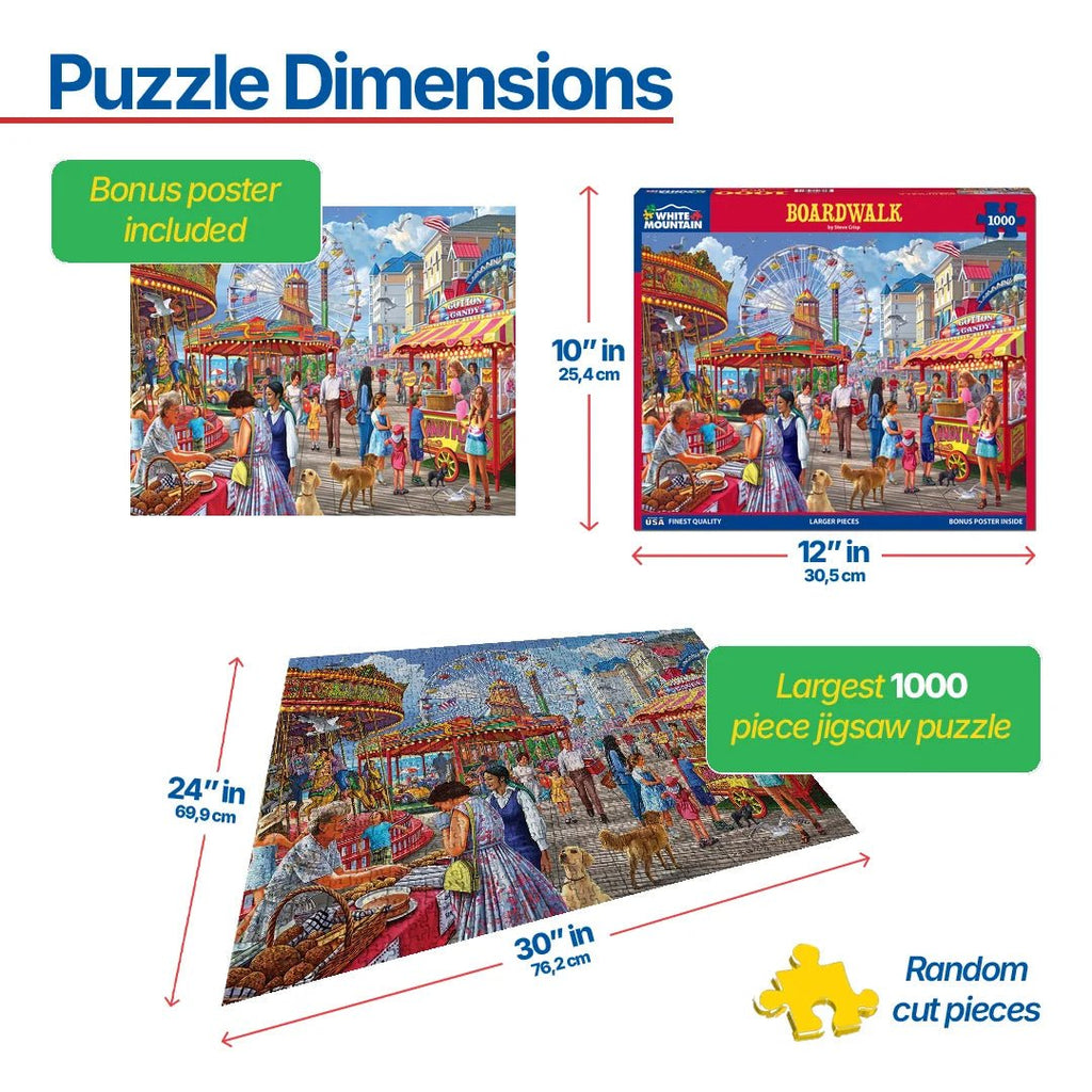 1000 Piece Jigsaws Puzzle - Boardwalk (1814pz) – White Mountain