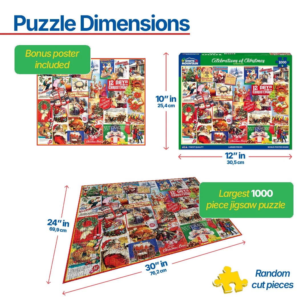 1000 Piece Jigsaw Puzzle - Celebrations of Christmas (1868pz
