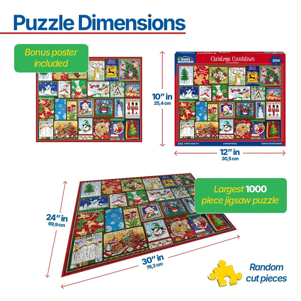 1000 Piece Jigsaw Puzzle - Christmas Countdown (1899pz) – White