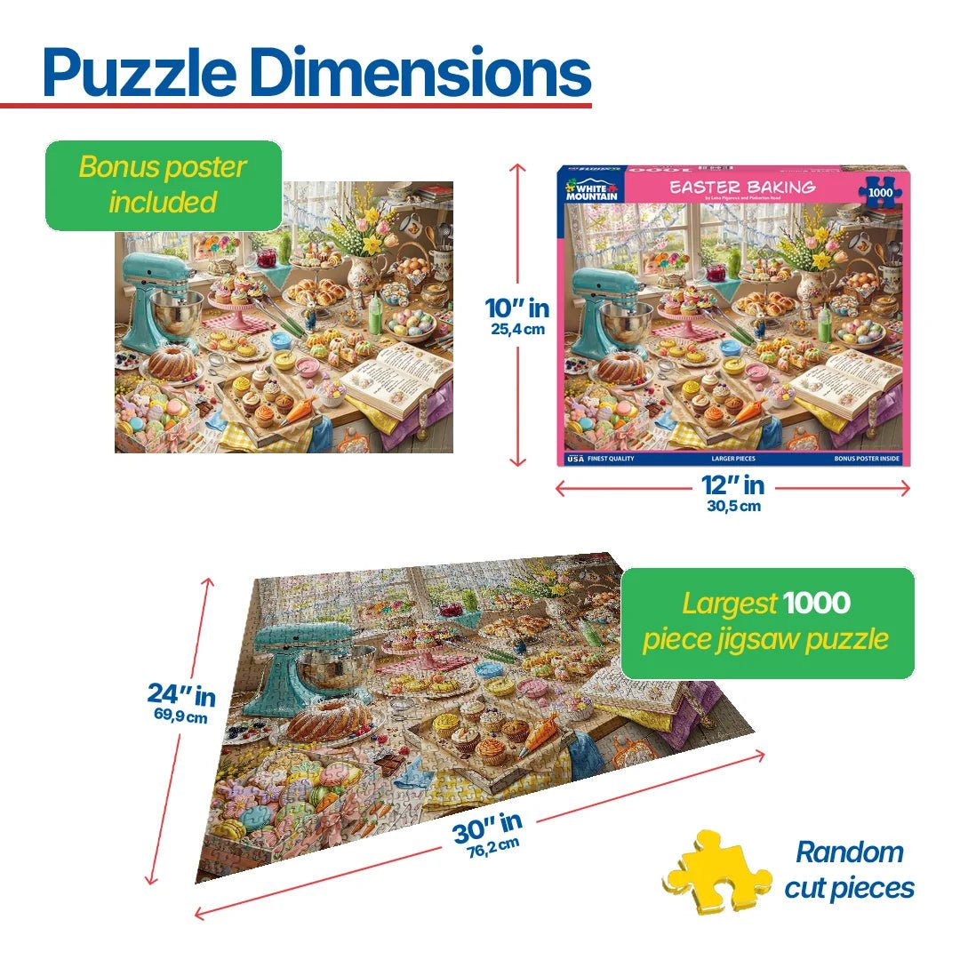 1000 Piece Jigsaw Puzzle - Easter Baking (2186pz) – White Mountain