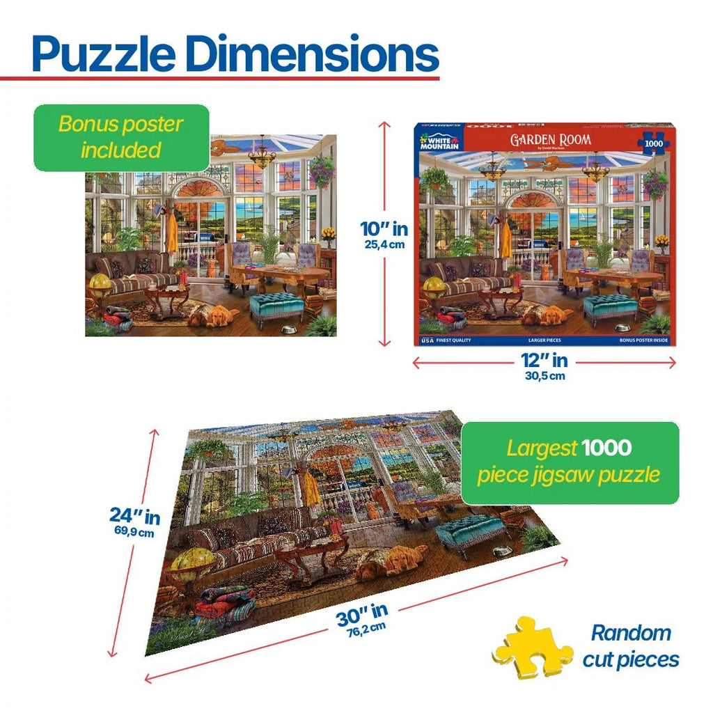 white mountain garden seeds puzzle 1000 Piece Jigsaw Puzzle