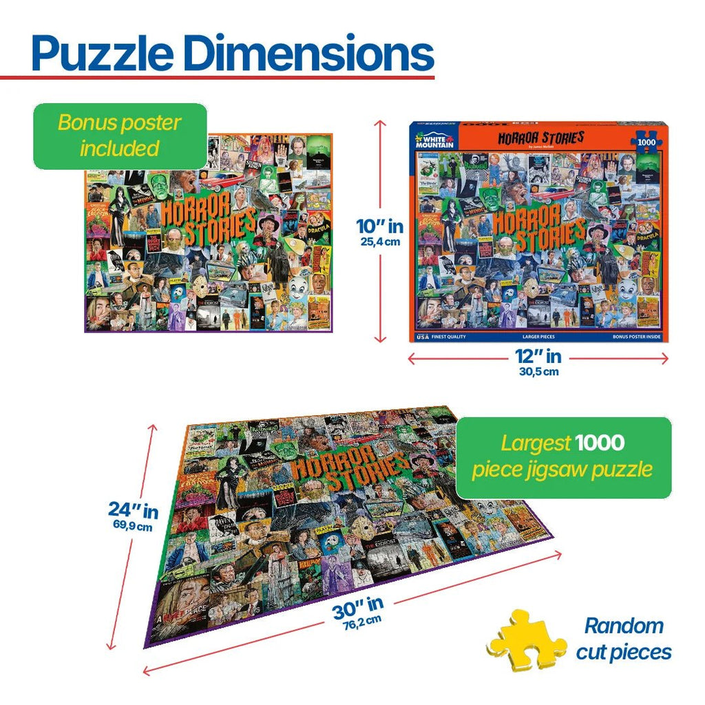 1000 Piece Jigsaw Puzzle - Horror Stories (1984pz) – White