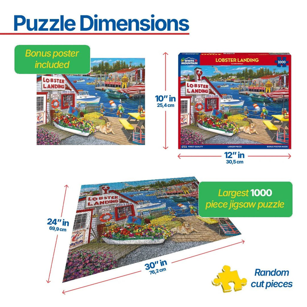 1000 Piece Jigsaw Puzzle - Lobster Landing (2032pz) – White