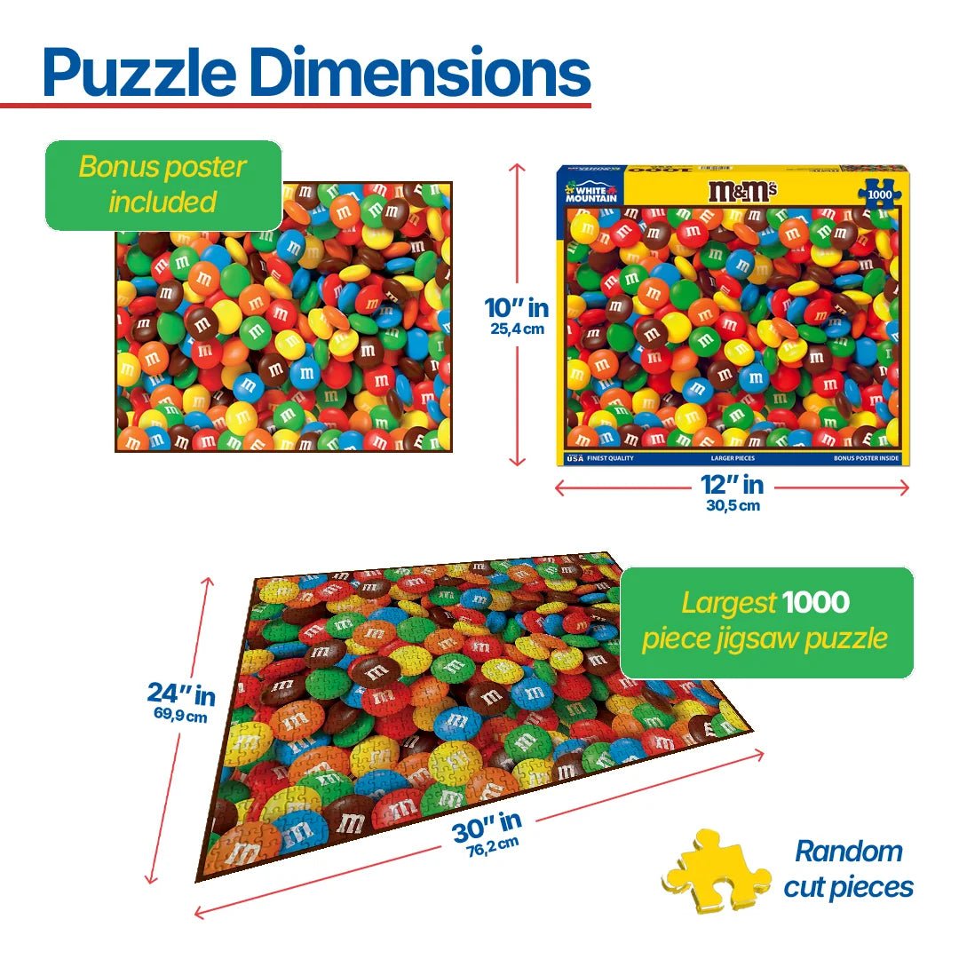 1000 Piece Jigsaw Puzzle - M&M's Lentil (1942pz) – White Mountain