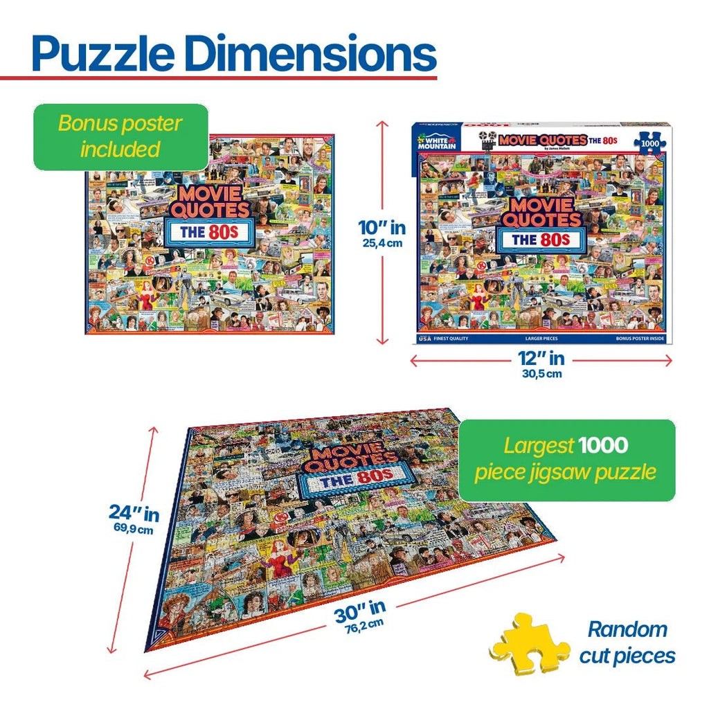 Clementoni Puzzle Classic Movies – 1000 Pièces – 70 X 50 Cm – Fabriqué En Italie – Matériaux Recyclés