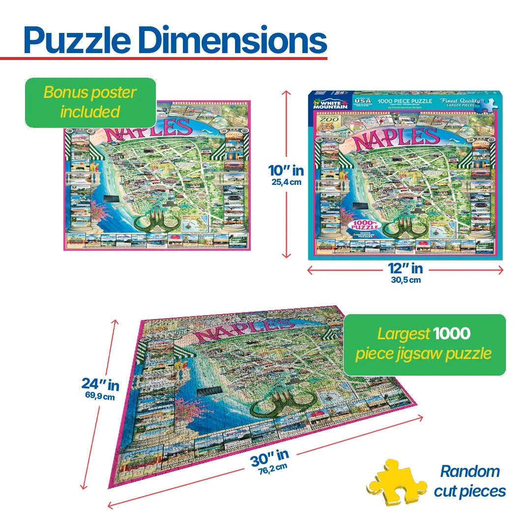 1000 Piece Jigsaw Puzzle - Naples, FL – White Mountain Puzzles