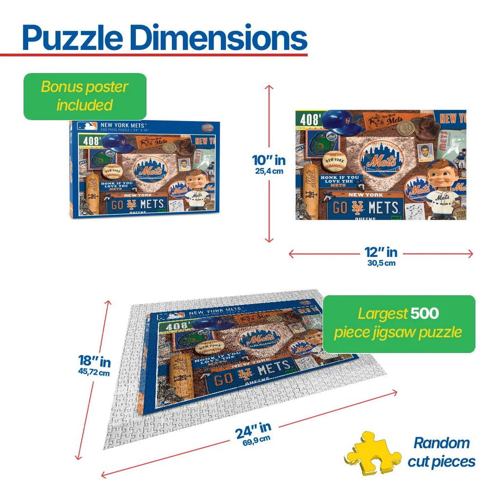 New York Mets - 500 Piece Jigsaw Puzzle – White Mountain Puzzles