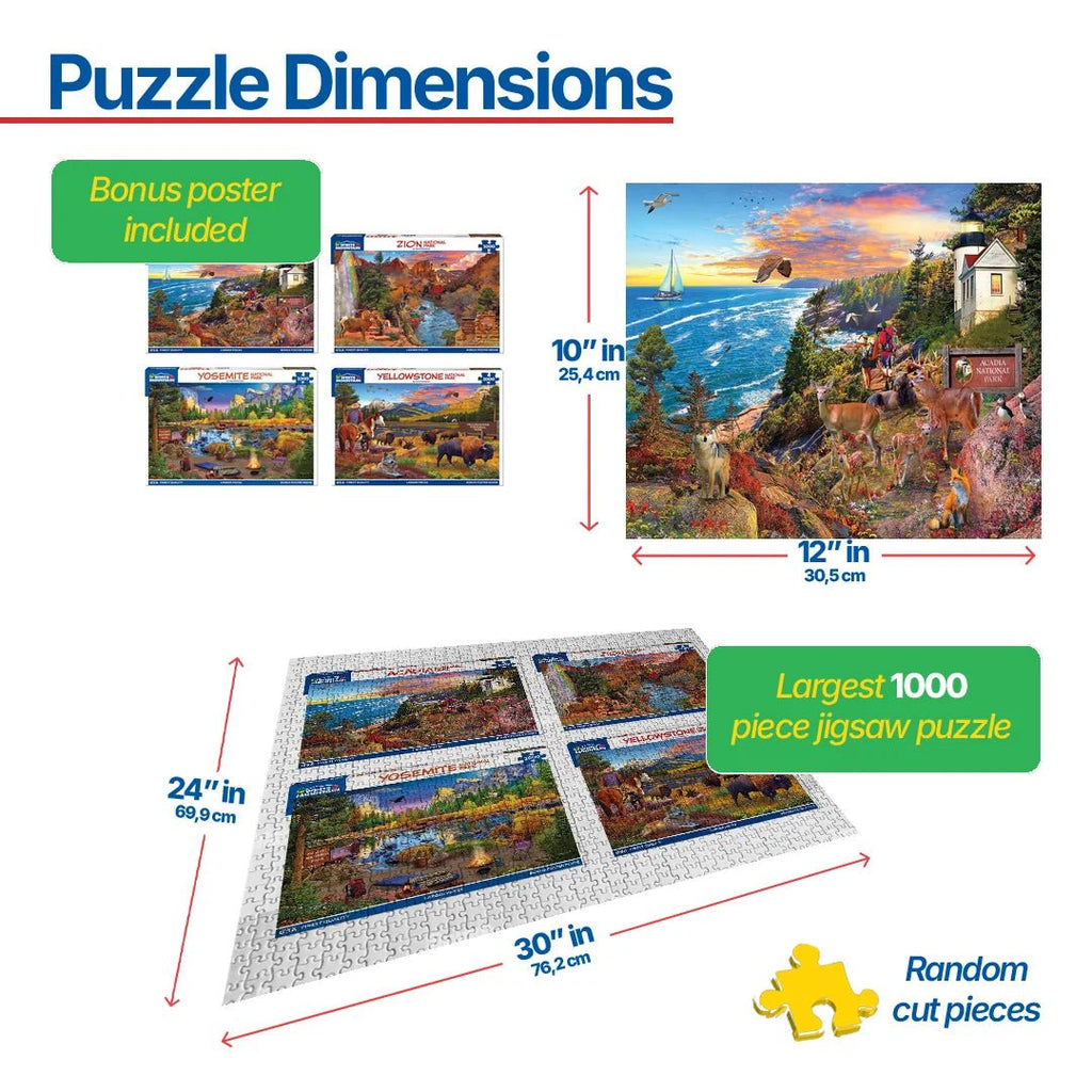 Set of 4: Artist David Maclean - National Parks Bundle 1000 piece