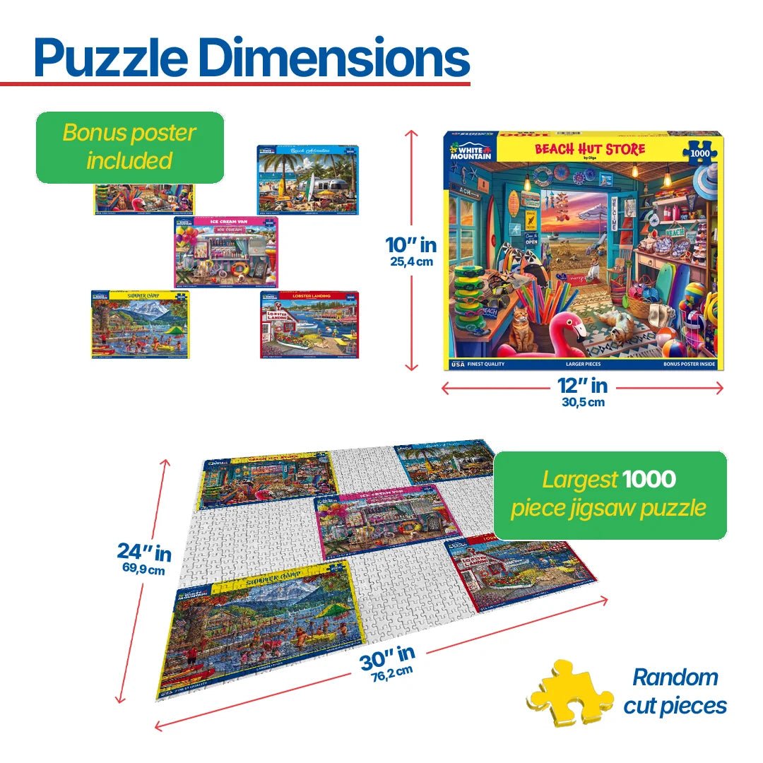 Set of 5: Summer Fun Bundle 1000 piece – White Mountain Puzzles