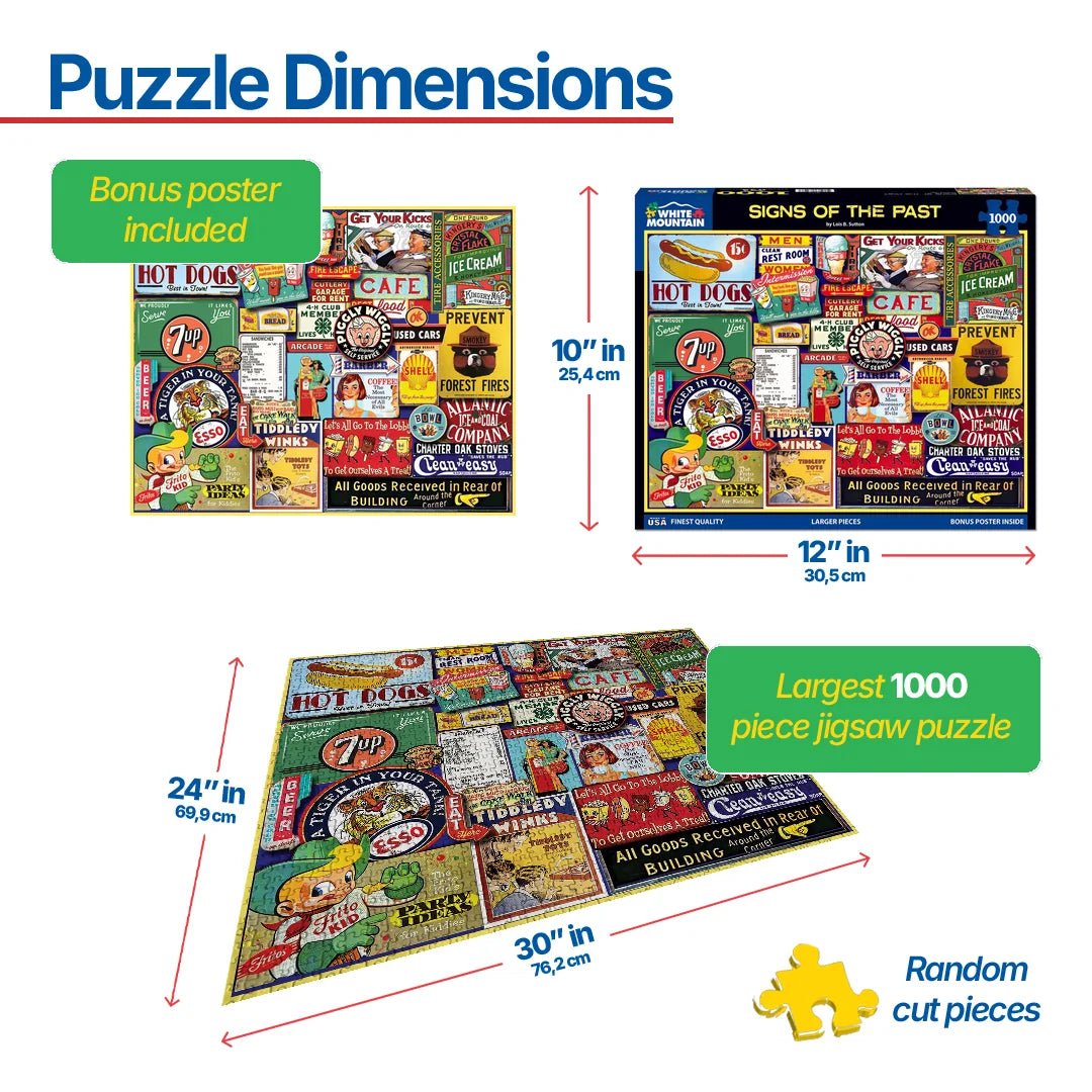 1000 Piece Jigsaw Puzzle - Signs Of The Past (2022pz) – White