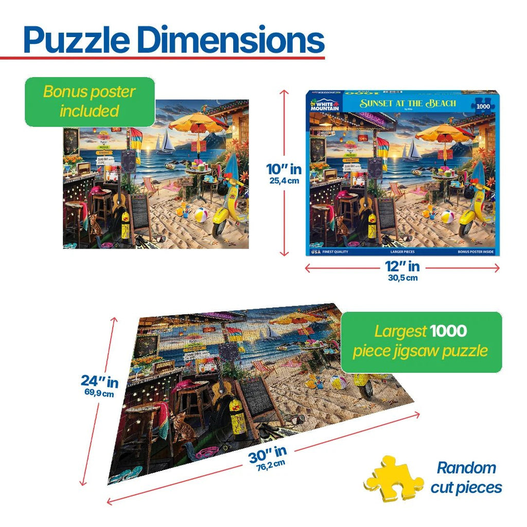 1000 Piece Puzzle Dimensionsnull