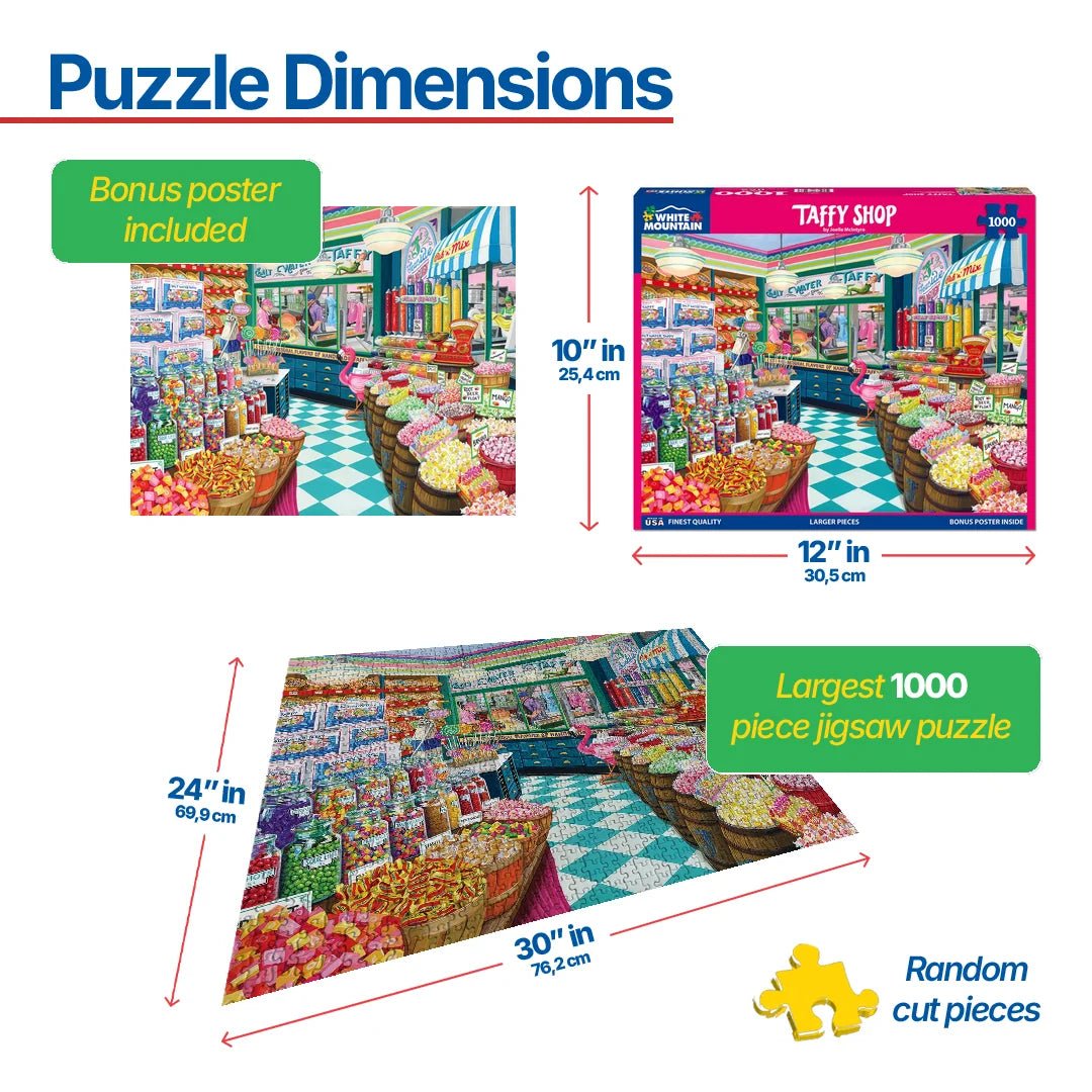 Taffy Shop (2061pz) - 1000 Piece Jigsaw Puzzle – White Mountain