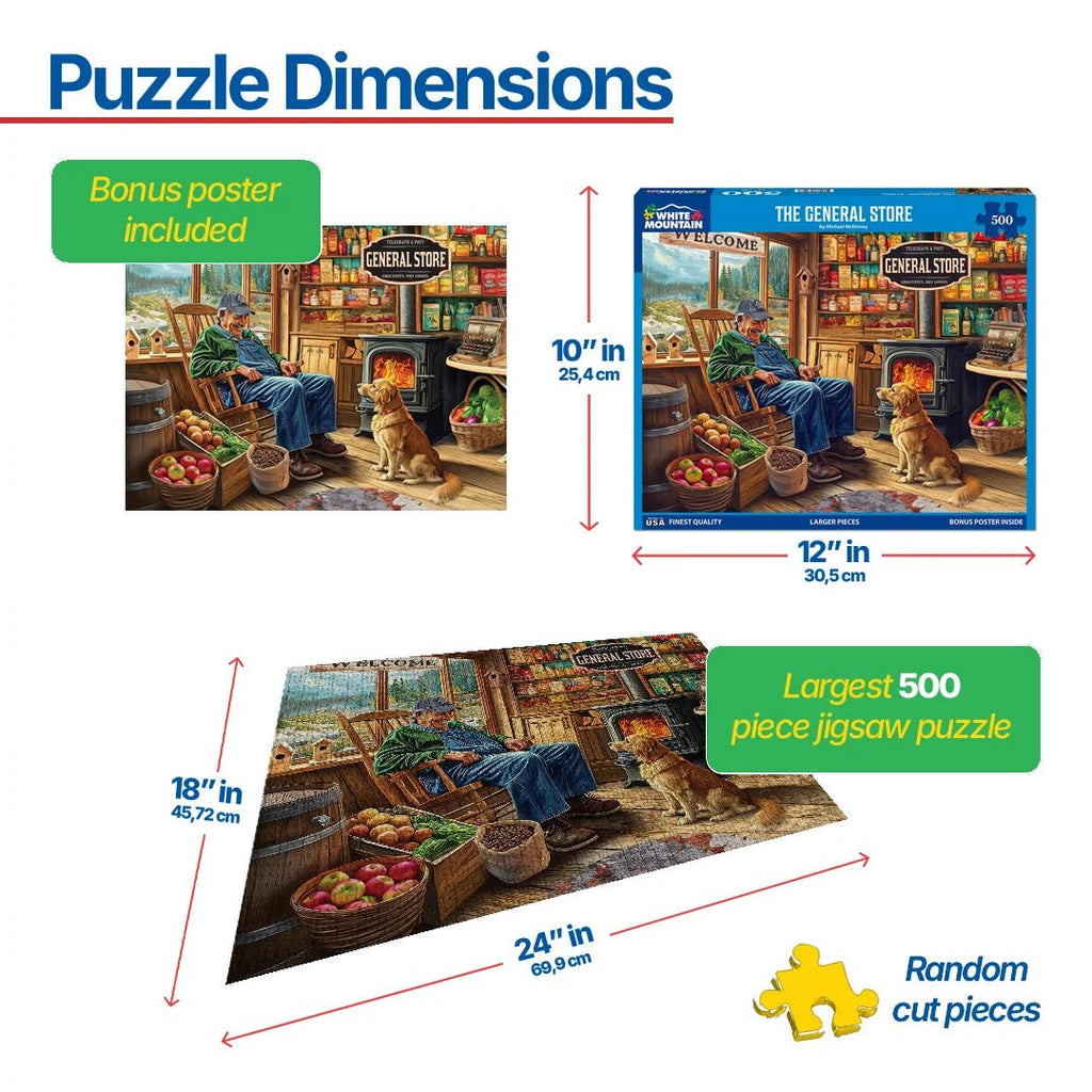500 Piece Jigsaw Puzzle - The General Store (2030pz) – White