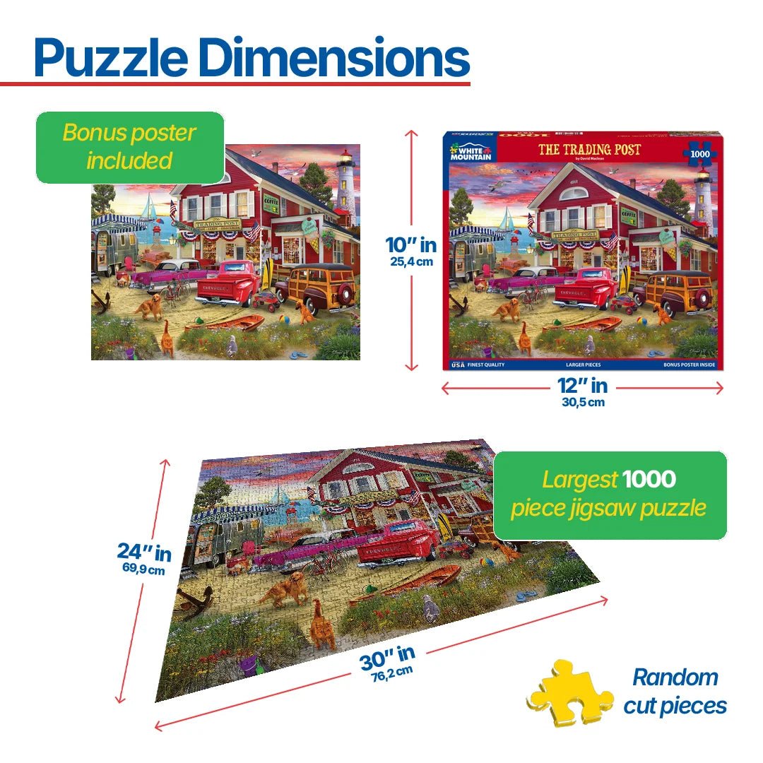 1000 Piece Jigsaw Puzzle - The Trading Post (1882pz) – White