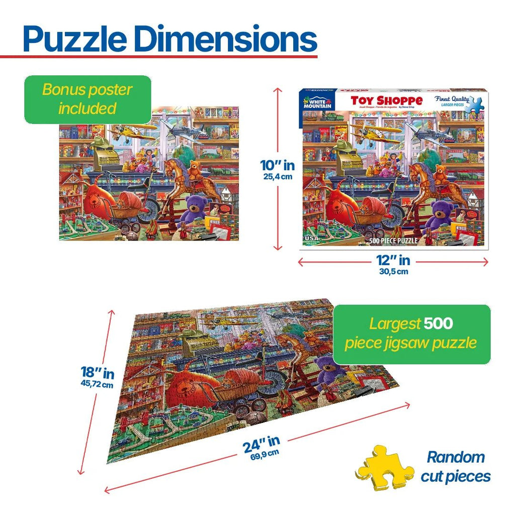 Toy Shoppe - 550 Piece Jigsaw Puzzle – White Mountain Puzzles
